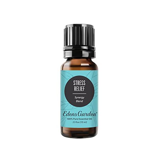 Edens Garden Stress Relief Essential Oil Synergy Blend, 100% Pure Therapeutic Grade (Undiluted Natural/Homeopathic Aromatherapy Scented Essential Oil Blends) 10 ml