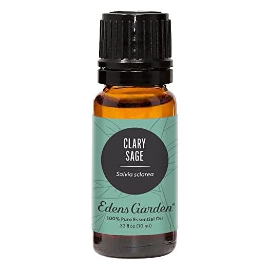 Edens Garden Clary Sage Essential Oil, 100% Pure Therapeutic Grade (Undiluted Natural/ Homeopathic Aromatherapy Scented Essential Oil Singles) 10 ml