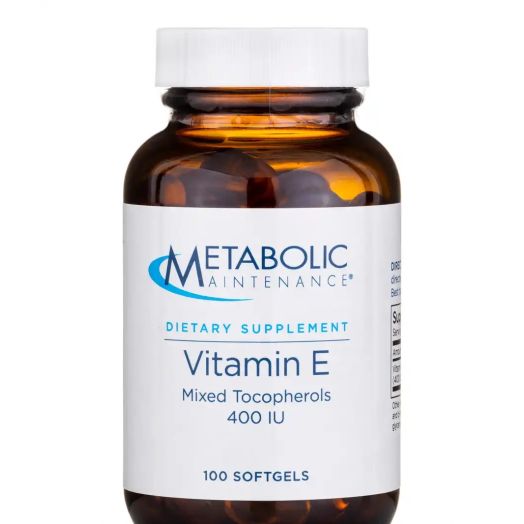 Metabolic Maintenance Vitamin E Complex Mixed Tocopherols 400 IU - 100 Softgels