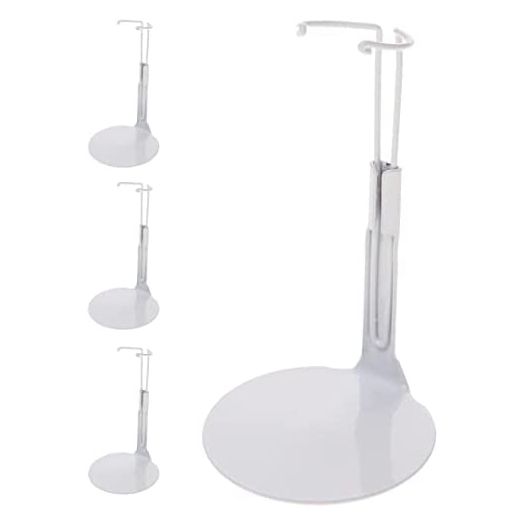 Kaiser Doll Stand 1101 - Tiny White Doll Stand for 5" to 6" Dolls and Action Figures, 3-Pack