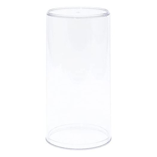 Pioneer Plastics Round Acrylic Display Cases for Dolls, Bears, Action Figures, 4" x 8"