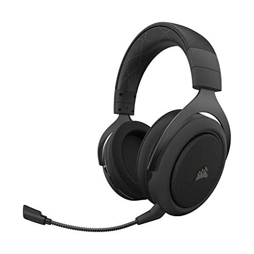 Corsair HS70 Pro Wireless Gaming Headset - 7.1 Surround Sound Headphones for PC, MacOS, PS5, PS4 - Discord Certified - 50mm Drivers – Carbon