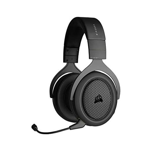 Corsair HS70 BLUETOOTH Wired Gaming Headset with Bluetooth (Wired Compatibility with Xbox/PlayStation and Wireless Bluetooth with PC/Switch/iOS/Android, Up to 30 Hours of Battery Life) Carbon