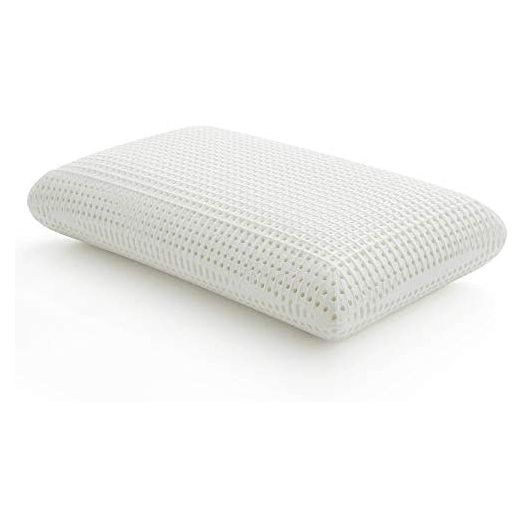 LUCID Plush Memory Foam-Side, Back, and Stomach Sleepers-Mid Loft Pillow, Queen Size (Pack of 1), Unscented