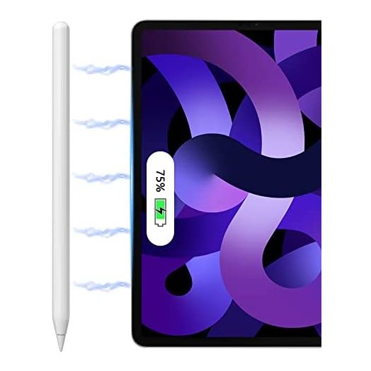 MoKo Magnetic Wireless Charging Stylus Pen for iPad, Apple Pencil 2nd Generation with Tilt Sensitive Palm Rejection for iPad Pro 12.9" 3/4/5, iPad Pro 11" 1/2/3, iPad Air 4/5,ipad Mini 6th Gen
