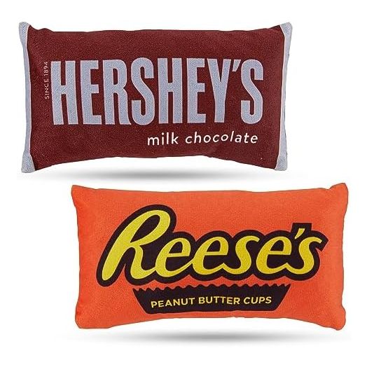 HERSHEY'S Dog Toys - Cute Puppy Toys, Chocolate Dog Chew Toy, Small Dog Toys, Candy Pet Toys, Squeaky Dog Toys for Small Dogs, Puppy Chew Toys, Plush Dog Toy Pack, Rope Toy Pack, Reese's Dog Chew Toy