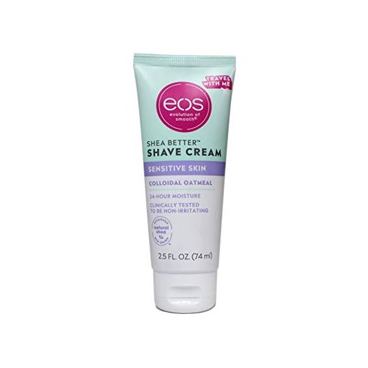 EOS Shea Better Shave Cream Sensitive Skin Colloidal Oatmeal Travel Size 2.5 fl oz