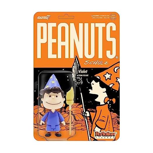 Super7 Peanuts Witch Violet - 3.75" Peanuts Action Figures with Accessory Classic Cartoon Collectibles and Retro Toys