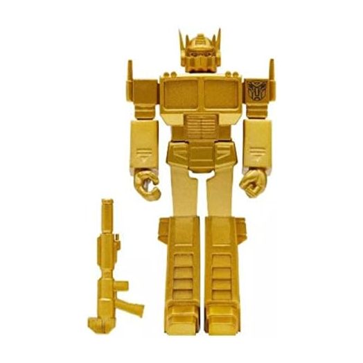 Super 7 Transformers Super7 Reaction Figure - Optimus Prime - Golden Lagoon(RE-TRANW01-ODG-03)