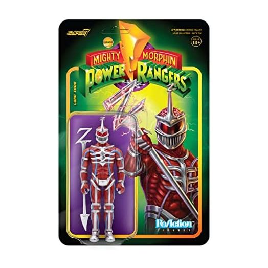 Super7 Mighty Morphin Power Rangers Lord Zedd - 3.75" Power Rangers Action Figure with Accessory Classic TV Show Collectibles and Retro Toys