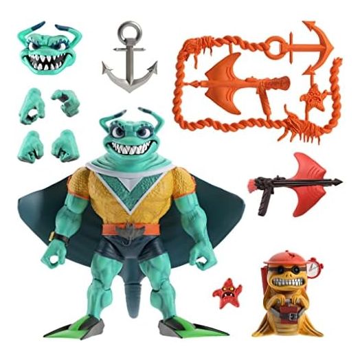 Super7 ULTIMATES! Teenage Mutant Ninja Turtles Ray Fillet - 7" TMNT Action Figure with Accessories Classic Cartoon Collectibles and Retro Toys