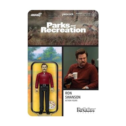 Super7 Parks and Recreation Ron Swanson - 3.75" Parks and Rec Action Figure with Accessory Classic TV Show Collectibles and Pop Culture Toys