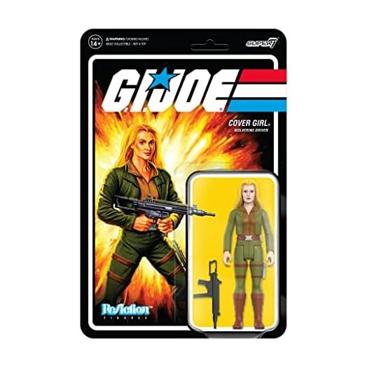 Super7 G.I. Joe Cover Girl - 3.75" G.I. Joe Action Figure with Accessory Classic Cartoon Collectibles and Retro Toys