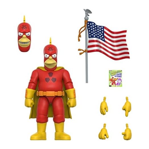 Super7 ULTIMATES! The Simpsons Radioactive Man - 7" The Simpsons Action Figure with Accessories Classic TV Show Collectibles and Retro Toys