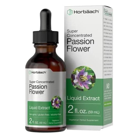 Passion Flower Tincture | 2 fl oz | Alcohol Free Liquid Extract Drops | Super Concentrated Supplement | Vegetarian, Non-GMO, Gluten Free | by Horbaach