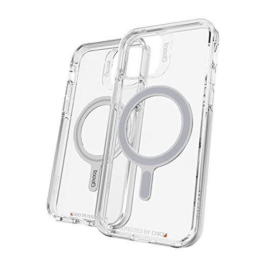 ZAGG Gear4 Crystal Palace Snap Case - Crystal Clear Impact Protection with MagSafe Compatibility for Apple iPhone 12, iPhone 12 Pro (Model: 702007475)