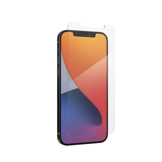 Zagg InvisibleShield Hybrid Glass Cell Phone Screen Protector with Anti-Microbial for iPhone 12, iPhone 12 Pro, iPhone 11, iPhone XR, 6.1, Clear