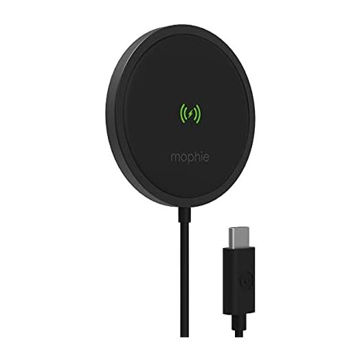 mophie snap+ Wireless Charger - 15W Wireless Charging pad for Qi-Enabled and MagSafe Compatible Devices