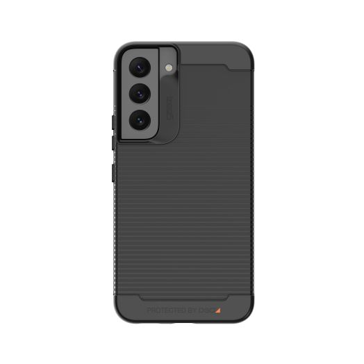 ZAGG Gear4 Havana For Samsung Galaxy S22, Lightweight Case With Top, Bottom and Corners Protected by D3O®, Black