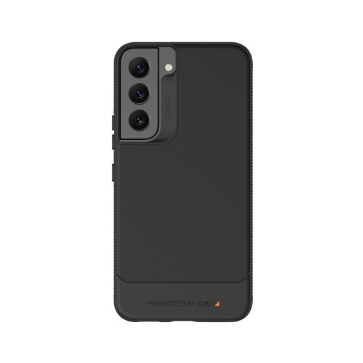 ZAGG Gear4 Copenhagen Case for Samsung Galaxy S22+, Flexible, Recyclable Case Made with D3O® Bio, Black