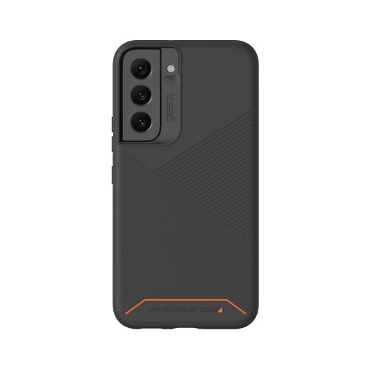 ZAGG Gear4 Denali Case for Samsung Galaxy S22+, Maximum Impact Protection with D3O® Reinforced Nack Plate, Black