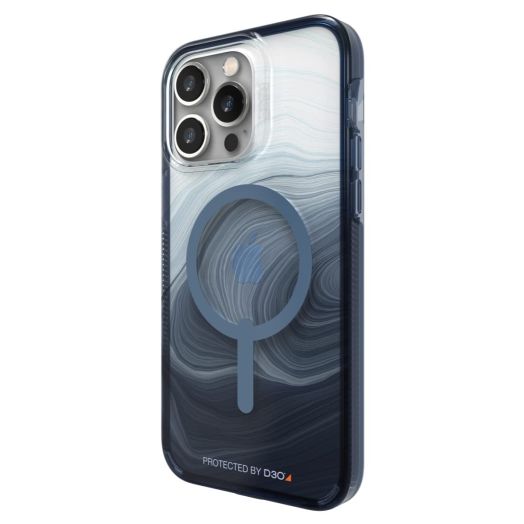 ZAGG Gear4 Milan Snap Case Apple iPhone 14 Pro Max, D30 Drop Protection Up to (13ft¦4m), Wireless Charging Compatible, Reinforced Top, Bottom & Edges - Blue Swirl