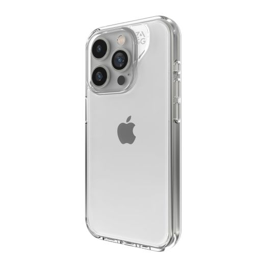 ZAGG Crystal Palace iPhone 15 Pro Phone Case - Drop Protection (13ft/4m), Anti-Yellowing & Scratch-Resistant iPhone Case, Wireless Charging Compatibility, Clear
