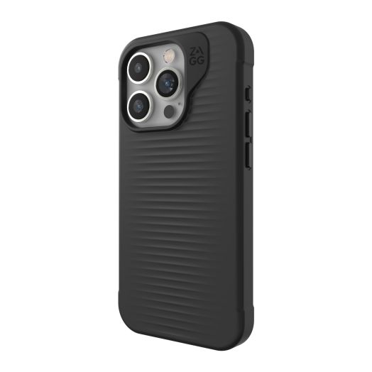 ZAGG Luxe Snap iPhone 15 Pro Case - Protective Cell Phone Case, Drop Protection (10ft/3m), Durable Graphene Material, Slim and Lightweight MagSafe Phone Case, Black