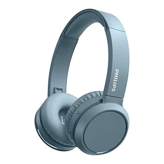 Philips H4205 On-Ear Wireless Headphones with 32mm Drivers and BASS Boost on-Demand, Blue
