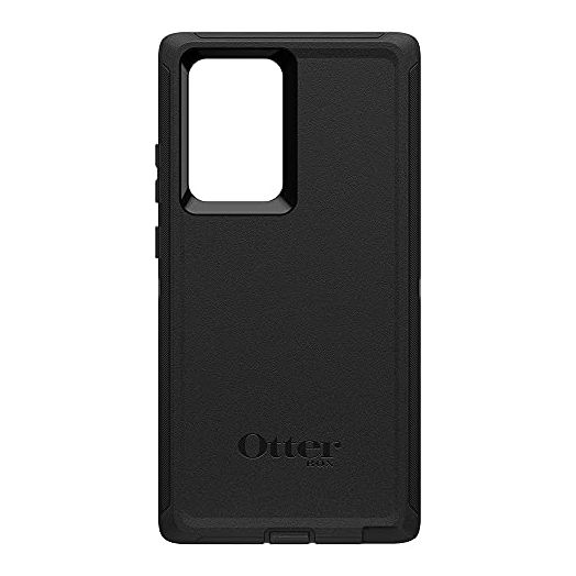 OtterBox Galaxy Note20 Ultra 5G Defender Series Case - BLACK, rugged & durable, with port protection, includes holster clip kickstand