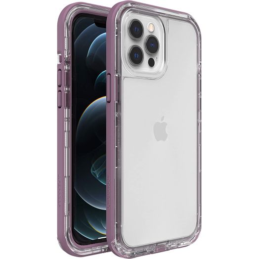 LifeProof 77-65476 for Apple iPhone 12 Pro Max, Slim DropProof, DustProof and Snowproof Case, Next Series, Clear/Purple
