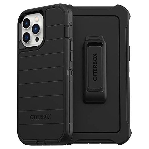 OtterBox Defender Case for iPhone 12 Pro Max, Shockproof, Drop Proof, Ultra-Rugged, Protective Case, 4X Tested to Military Standard, Black, No Retail Packaging