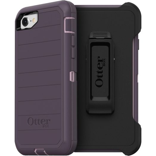 OtterBox DEFENDER SERIES Case for iPhone SE (3rd and 2nd gen) and iPhone 8/7 - PURPLE NEBULA (WINSOME ORCHID/NIGHT PURPLE)