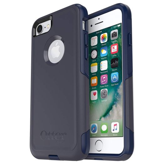 OtterBox iPhone SE 3rd & 2nd Gen, iPhone 8 & iPhone 7 (not compatible with Plus sized models) Commuter Series Case - INDIGO WAY, slim & tough, pocket-friendly, with port protection