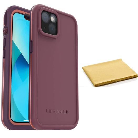 LifeProof FRE Series Waterproof Case with Magsafe for iPhone 13 (Only) - with Cleaning Cloth - Non-Retail Packaging - Resourceful Purple