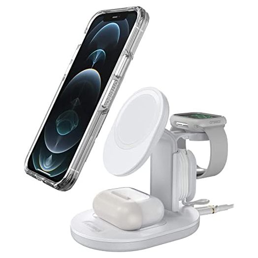 OtterBox 3-in-1 Wireless Charging Station for MagSafe - White