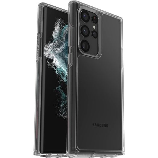 OtterBox Galaxy S22 Ultra Symmetry Series Case - CLEAR, ultra-sleek, wireless charging compatible, raised edges protect camera & screen