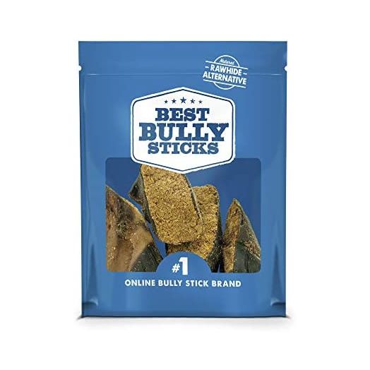 Best Bully Sticks Peanut Butter Stuffed Cow Hooves 4 Pack: Natural Dog Chew, Highly Digestible, Helps Promote Dental Health