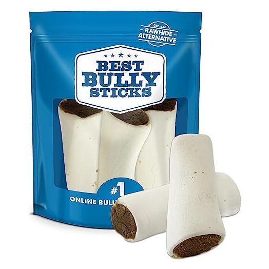 Best Bully Sticks 5 to 6 Inch Chicken & Apple Stuffed Shin Bones - USA Baked & Packed Shin Bones for Dogs - Highly Digestible Fillings, Long Lasting and Refillable - 5 Pack