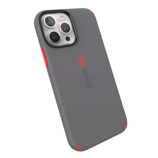 Speck Candyshell Pro for iPhone 13 Pro Max/12 Pro Max - Moody Gray/Turbo Red