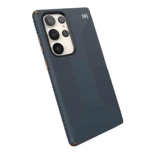 Speck Presidio 2 Grip Samsung Galaxy S23 Ultra Case - Drop & Camera Protection, Soft-Touch Secure Grip, Wireless Charging Compatible, Shock Absorbant, Galaxy S23 Ultra Case - Charcoal Grey