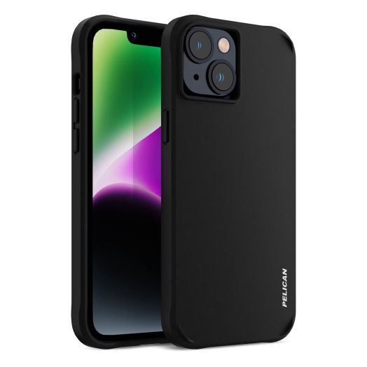Pelican Ranger Series - iPhone 14 Case / iPhone 13 Case 6.1Inch [Wireless Charging Compatible] Protective Phone Case [15ft MIL Grade Drop Protection] Slim Rugged Cover for iPhone 14 / 13 - Black