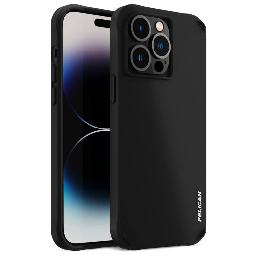 Pelican Ranger Series - iPhone 14 Pro Max Case 6.7" [Wireless Charging Compatible] Protective Phone Case with Anti-Scratch Tech [15ft MIL-Grade Drop Protection] Cover for iPhone 14 Pro Max - Black