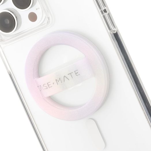 Case-Mate Magnetic Phone Grip MagSafe Loop Grip | Detachable Phone Grip Phone Holder for Hand | Thin Collapsible Soft MagSafe Phone Grips for Back of Phone for iPhone Pro Max 15/14/13/12 - Soap Bubble