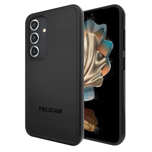 Pelican Protector - Samsung Galaxy S24 Case [6.2"] [16ft MIL-STD Drop Protection] [Wireless Charging] Phone Case for Samsung Galaxy S24 - Slim, Rugged Cover with Anti Scratch Technology - Black