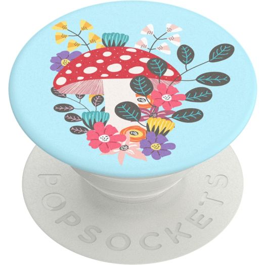 Popsockets Grip with Swappable Top for Cell Phones, PopGrip Shroom Blooms
