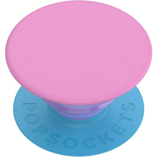 Popsockets Grip with Swappable Top for Cell Phones, PopGrip Pastel Brights Color Block Pink
