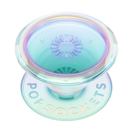 PopSockets PopGrip - Expanding Stand and Grip with Swappable Top - Clear Iridescent