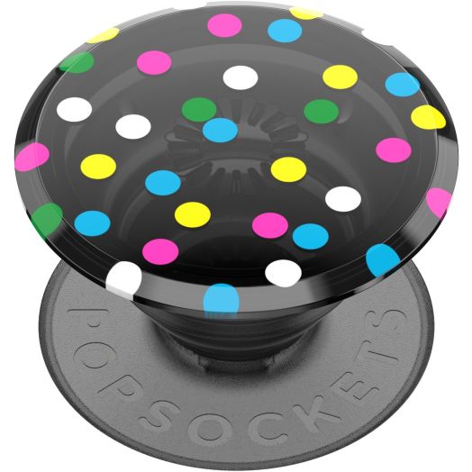 Popsockets Grip with Swappable Top for Cell Phones, PopGrip Disco Dots