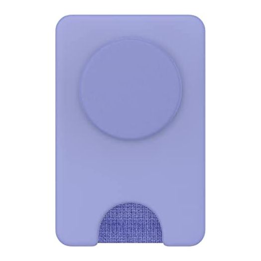 PopSockets: Phone Wallet with Expanding Grip, Phone Card Holder, Wireless Charging Compatible, Wallet for MagSafe - Deep Periwinkle